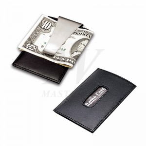 Кожена / метална чанта за кредитни карти с пари Clip_B82866
